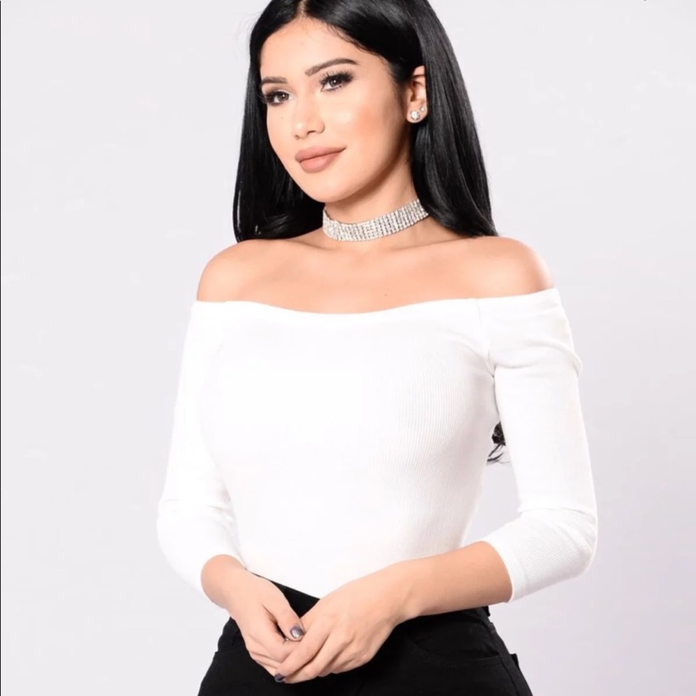 Fashion nova off the shoulder body suit